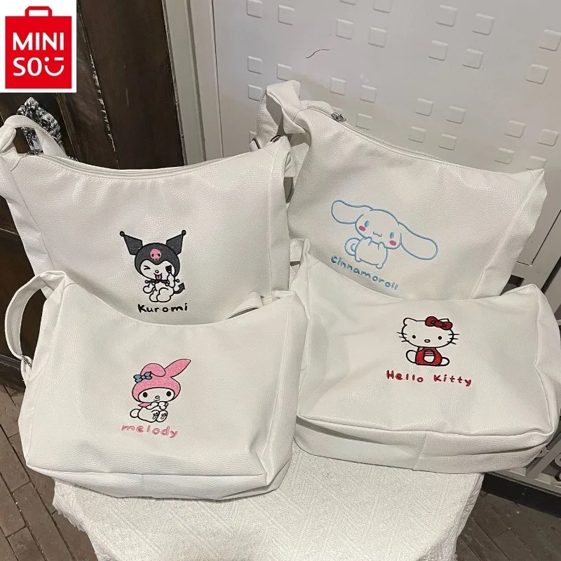 MINISO Sanrio cartoon hello kitty girl messenger bag fashion ladies casual Joker large-capacity shoulder bag