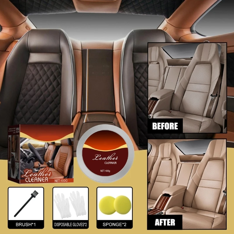 Leather Repair Cream Leather Cleaner for Seats Jackets,Shoe,