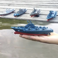 RC Ship Warship Aircraft Carrier Frigate Battleship Cruiser Mini Children's Electric Charging Boy Water Toy Boat 2