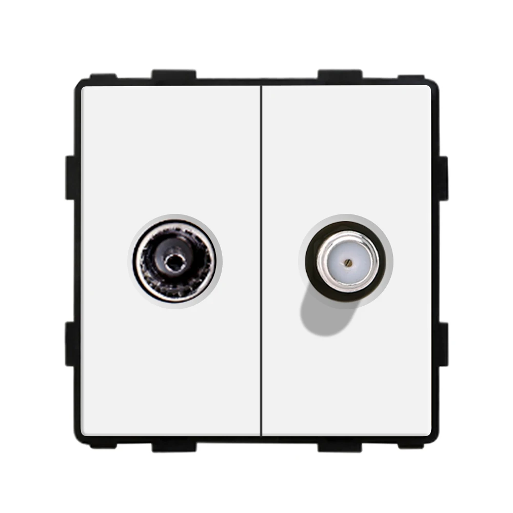botão soquete usb tv telefone satélite com