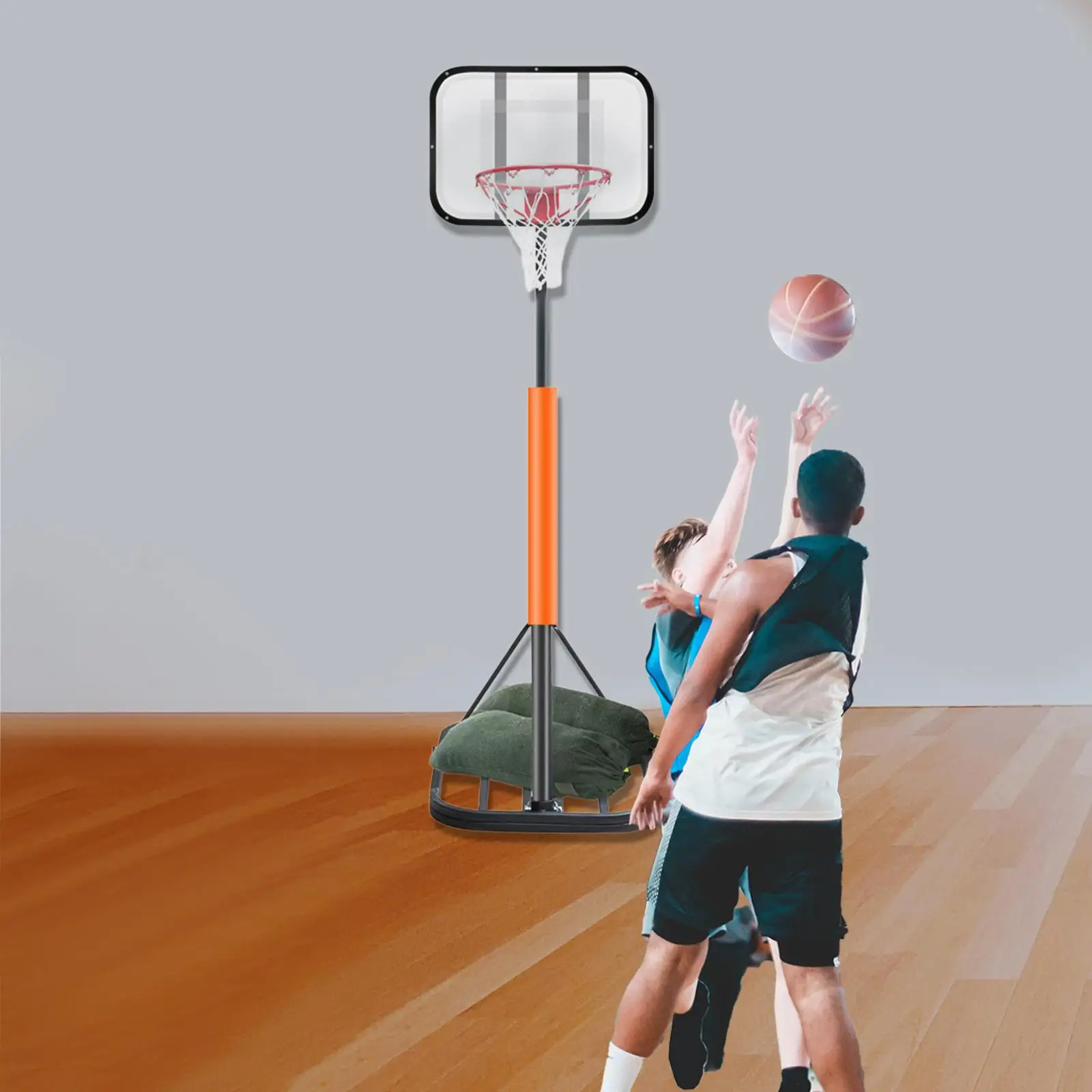 BackboardSystemHeightAdjustableBasketballStandBaseBasketball