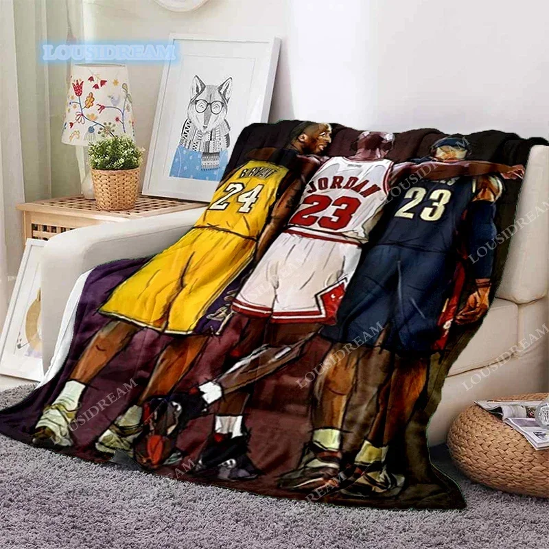 

Одеяло с логотипом команды, покрывало с 23 звездами, охлаждающие одеяла для кровати, пикника, гостиной, спальни, дивана, обеденного перерыва, кровати в подарок