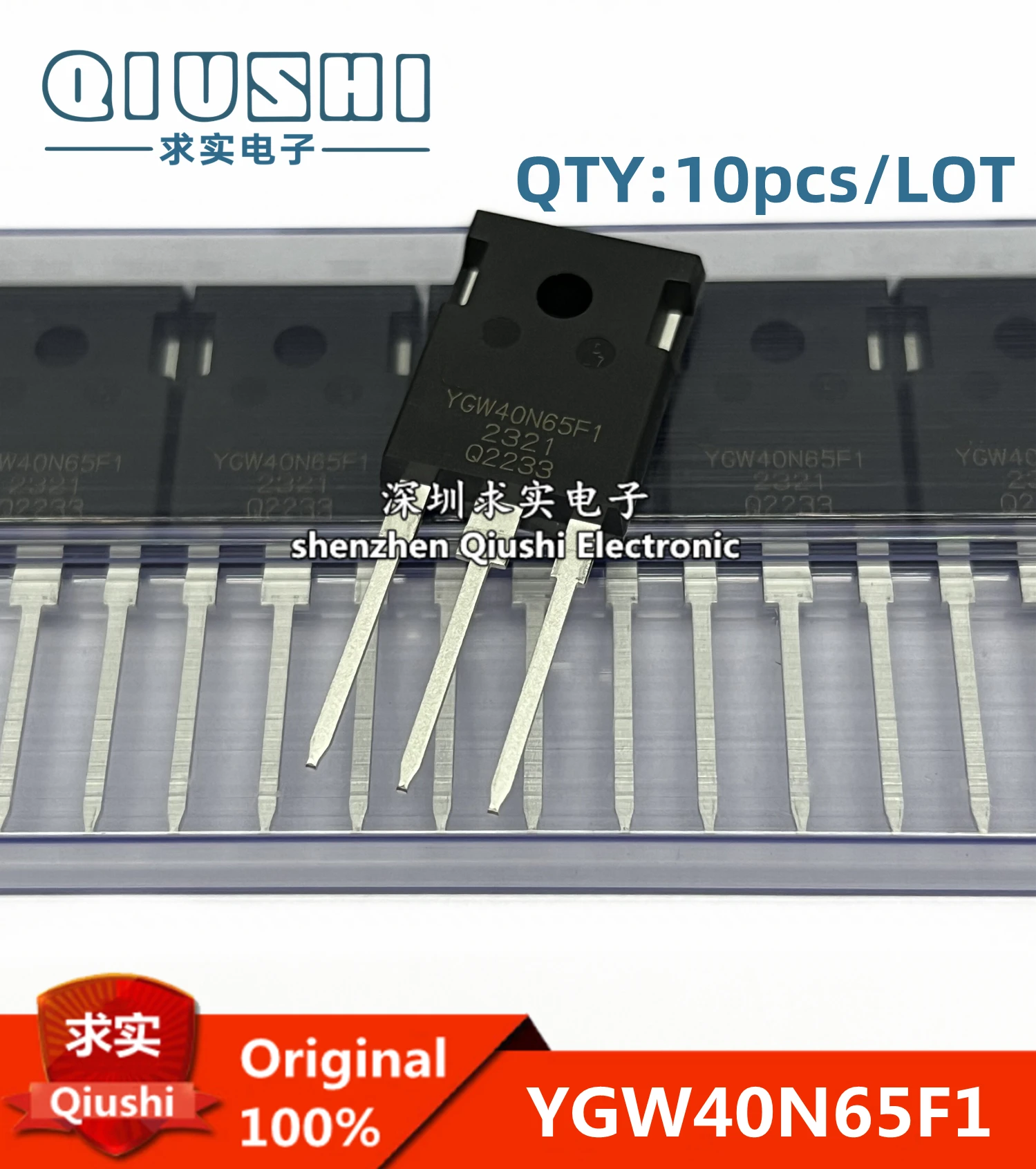 

Qiushi 10pcs/LOT YGW40N65F1 40N65 40A 650V YGW60N65F1 60N65 60A 650V TO-247 IGBT Tube 100% New Imported Original