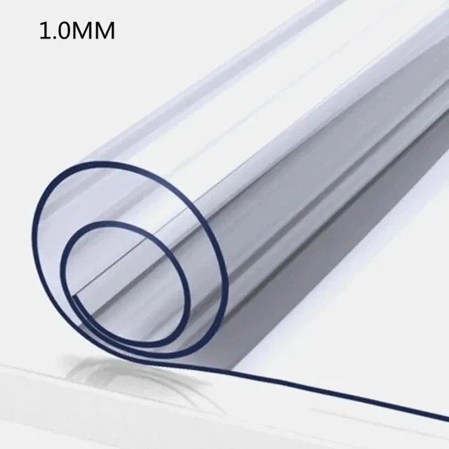 Polymères De Table En PVC Transparent, Couverture De Table En Verre Souple, Tapis Imperméables, Tapis Pour La Maison, Nappe De Salon, Gril, 1.0mm