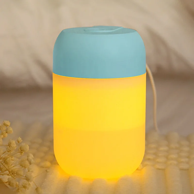 Mini Portable Air USB Mute Humidifier Portabl Aroma Oil Diffuser USB Cool Mist Sprayer with Colorful Night Light for Home