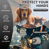 Breathable HPPE Cut Resistant Anti-Puncture Gloves Arm Protection Gloves Arm Sleeve  Long Arm Cover Work Safety Protective 2