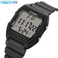 SYNOKE Digital Watches Men Military Sports Luminous Chronograph Waterproof Male Electronic Wrist Watches Square Watch 1