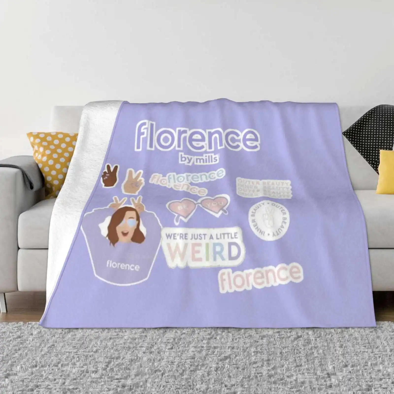 Firenze By Mills-Beauty Trend Style Funny Fashion Soft Throw Coperta Millie Bobby Brown Firenze By Mills Girl Beauty Skincare