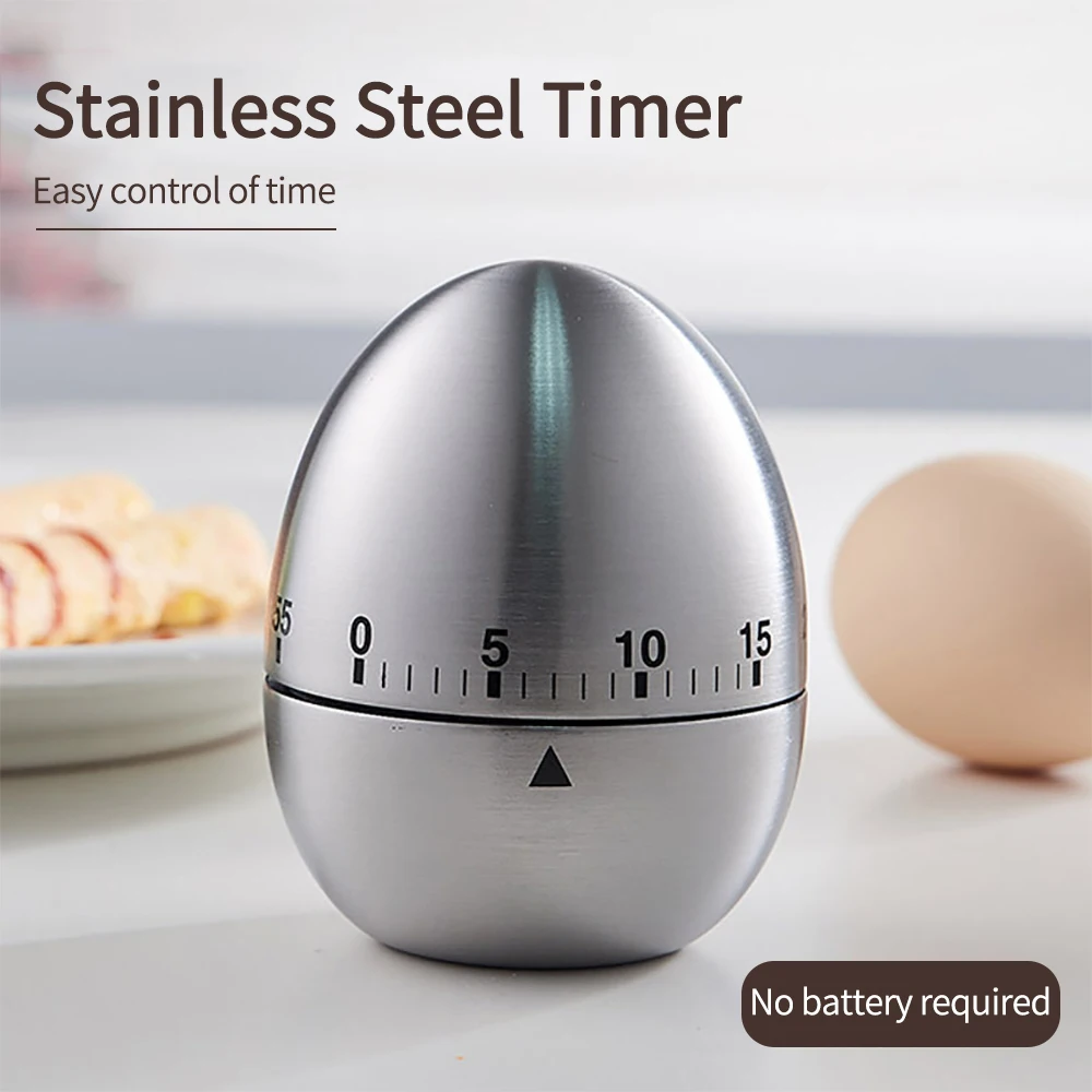 Stainless Steel One Hour Kitchen Cooking Mechanical Egg Timer - China  Mechanical Timer, 24 Hours Mechanical Timer