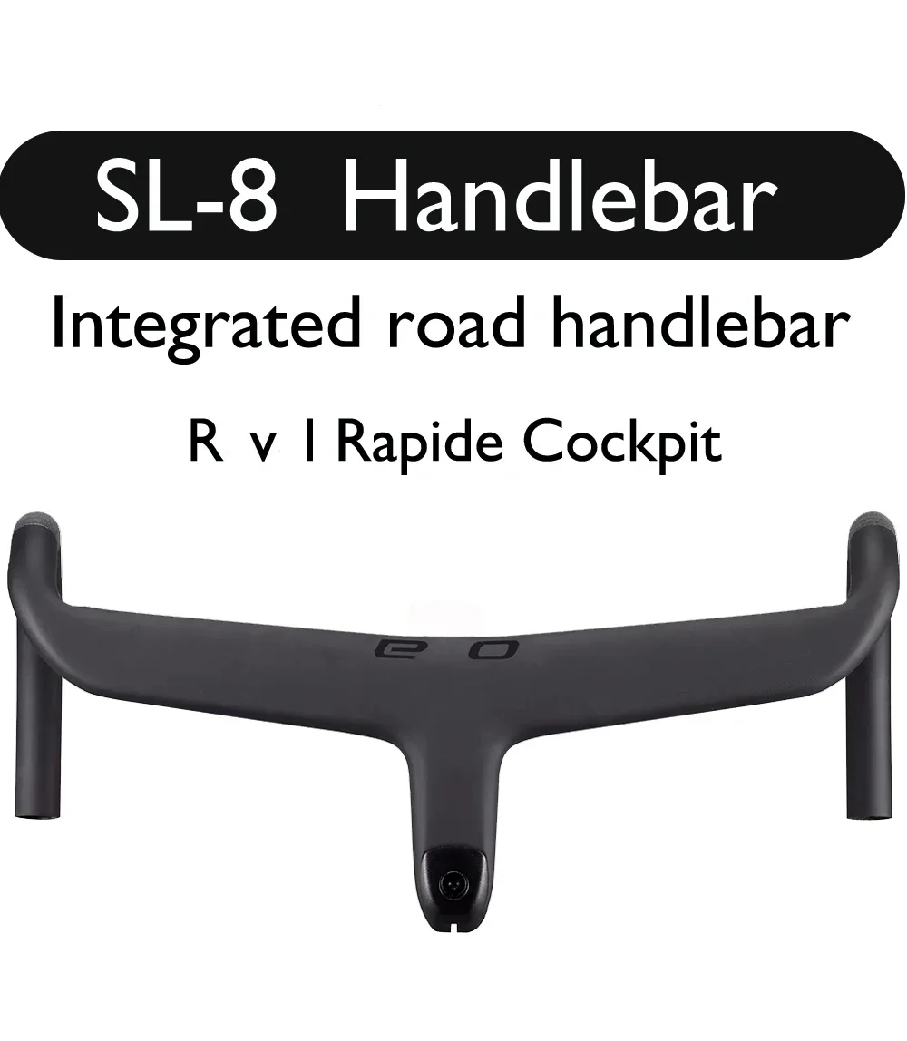 Description Picture 2 of itemSL7 SL8 Carbon Integrated Road Bike Handlebar Di2 Compatible w/ GPS Computer Mount, Accessory Covers, Internal Cable Routing