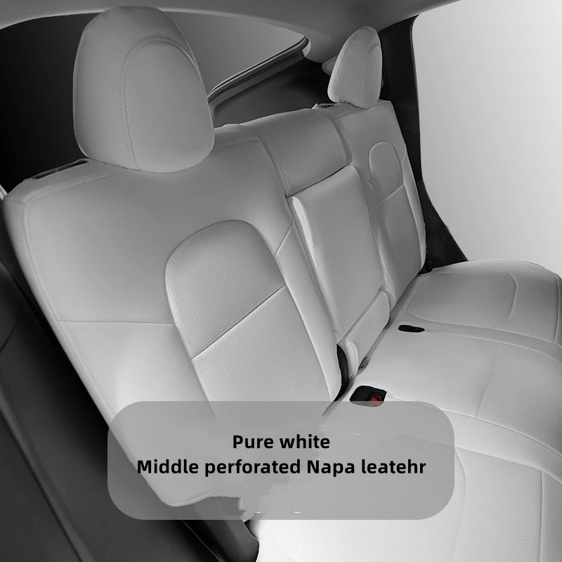 Tesla Model 3 Y Custom Fit Car Seat Cover Accessories For Model Y Half  Covered High Quality Leather 5 Seaters Seat Cover