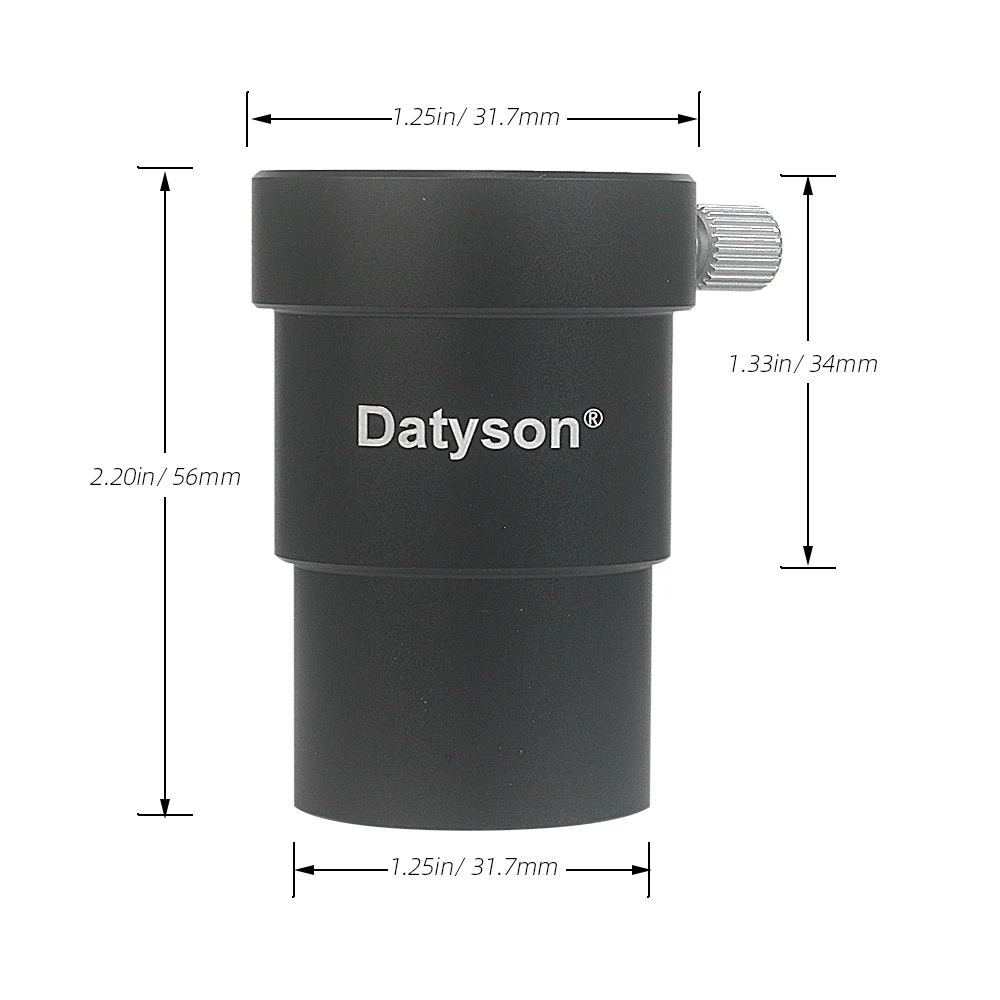 Datyson 1.25 Inch Telescope Eyepiece Extension Tube Add 34mm Focal Length -5P9847A 2