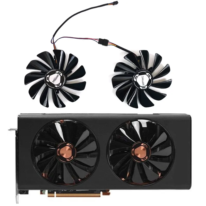 Xfx Radeon 95Mm 4Pin Dc12V Fdc10U12S9-C Rx 5500 Xt 8Gb Gpu Ventola Rx 5500 Rx 5600 5700 Xt Raw Ii Ventola Di Raffreddamento Nuovo Dispositivo Di Raffr