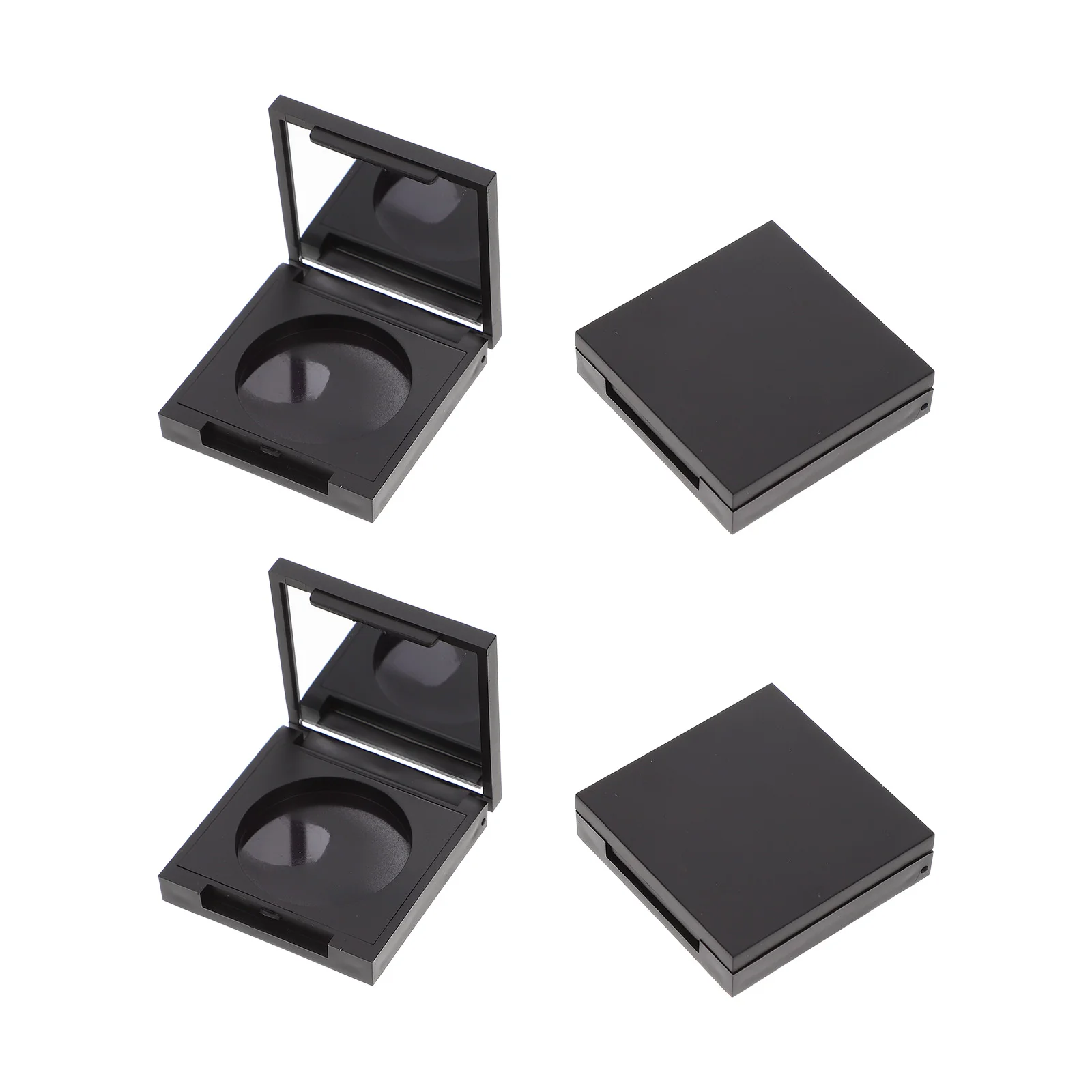 

4 Pcs Blush Box Eyeshadow Organizer Supplies Pan Case Makeup Accessories Container