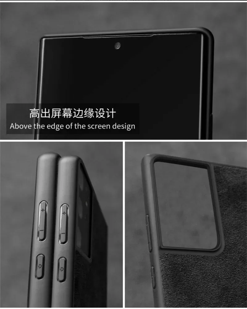 Alcantara Phone Case for Samsung Galaxy S21 Ultra S23 Plus