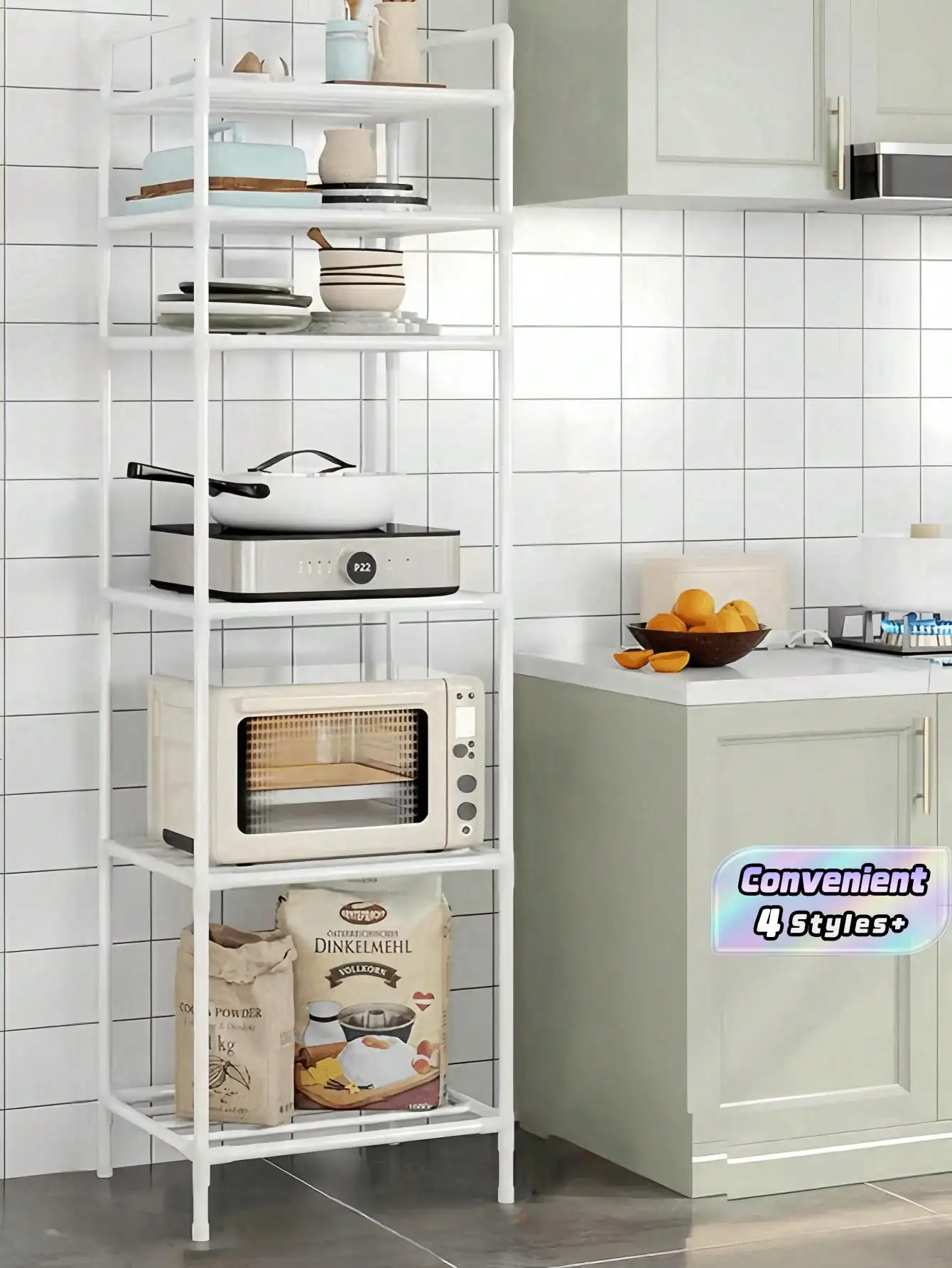 1pc Improved Space Metal Shelving Unit, Bathroom Storage Rack, Basin Shelf, Multi-Tier Standing Rack For Bathroom, Kitchen, Offi