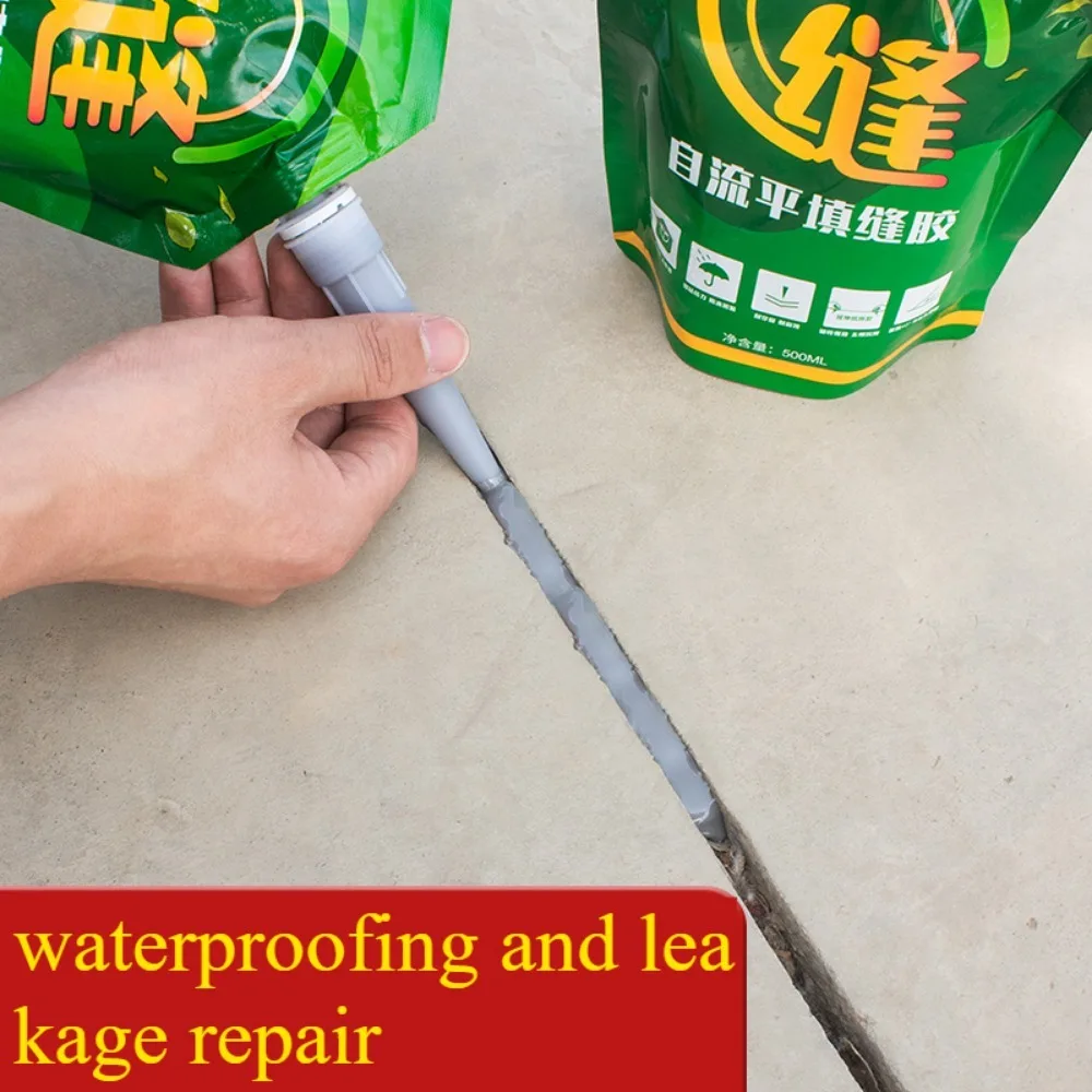Waterproof sealant sealant paste 1 PC self-levelling crack filling agent cement joint filling glue concrete repair sealant crack repair sealant roof waterproof
