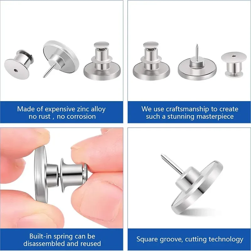 5/10/20Pcs Button Pins for Loose Jeans No Sew Instant Replacement Snap Tack Pant Button Adjustable Metal Pants Button Tightener 4