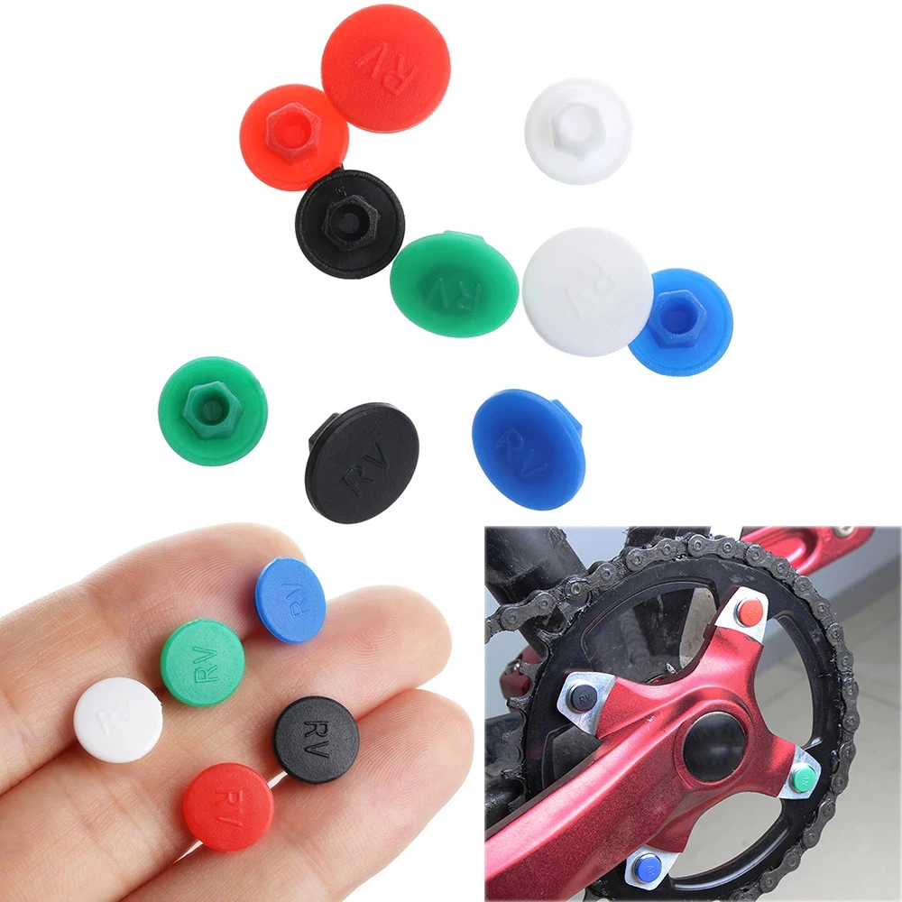 Mountain Bike Head Heighten Device M5 Screw Dust-Proof Bike Headset Stem Screw Caps Hexagon Bolt Cover Hexagon Screws Cap