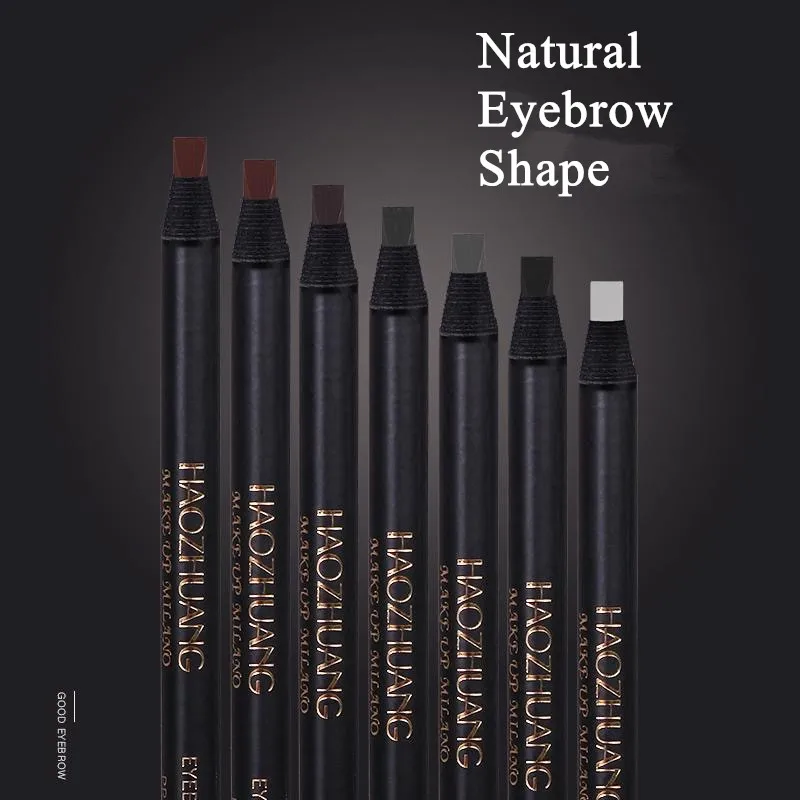 Hard Microblading Eyebrow Pen Natural Wild Brows Eye Brow Definer Enhancers Pencil Waterproof Long Lasting 5