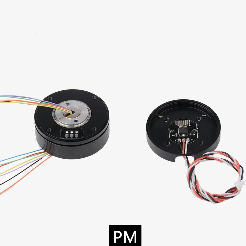 

PM3505 brushless PTZ motor micro single belt AS5048A encoder motor center hole magnetic ring over slip ring line