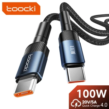 Кабель зарядный Toocki с разъемами USB Type-C и USB Type-C, 100 Вт, 3 м