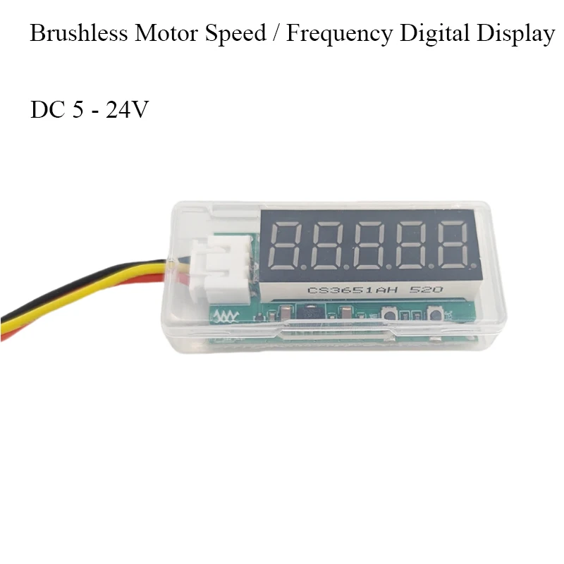 DC 5V-24V 12V 24V 브러시리스 모터 속도 디스플레이, FG 주파수 측정기, 모터 드라이버 RPM 주파수 디지털 디스플레이