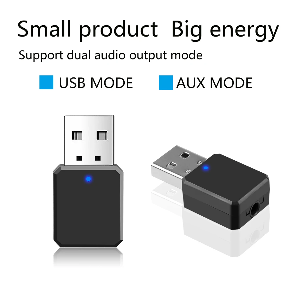 Bluetooth Adapter Bluetooth Audio Receiver Bluetooth Transceiver Adapter Audio Adapter Bluetooth Aux Adaptor Wireless Adapter USB Dongle Bluetooth 5.0 Receiver Music Speaker Microphone 3.5mm AUX Car Bluetooth Receiver Audio Adapter