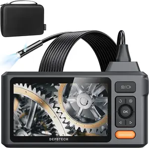 Caméra Endoscopique Double Objectif, DEPSTECH Écran IPS 4,3'' Endoscope  Portatif, Endoscope Camera 1080P 8MM, Camera Inspection Canalisation  Étanche IP67 avec Lumière, Câble Semi-Rigide de 5M, Gadgets : :  Auto et Moto