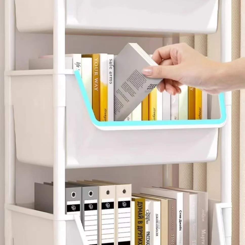 Storage Rack Trolley Mobile Storage Rack Trolley Multi-layer Kitchen Trolley Thicken Metal Cart Snacks Storage Rack with Wheels