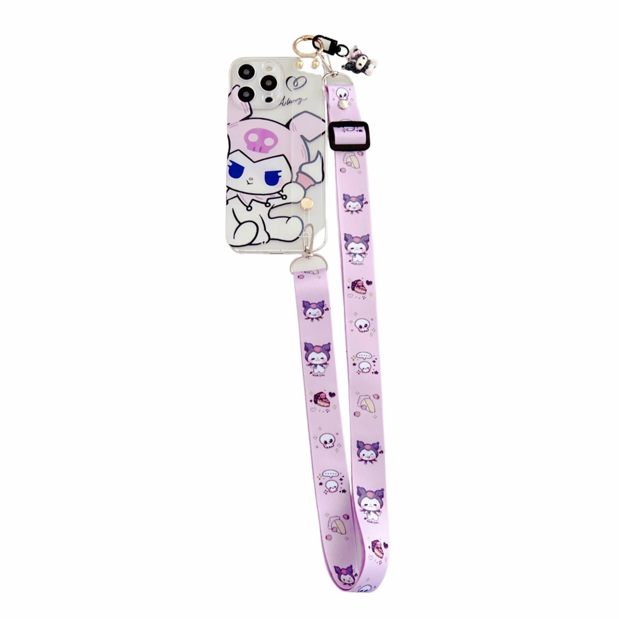 thumbnail image 1 of Funda con correa de muñeca para Samsung Galaxy S7, S8, S9, S10, S20, S21, S22, S23, S24 Plus, Ultra FE Kitty Melody, 1 of 5