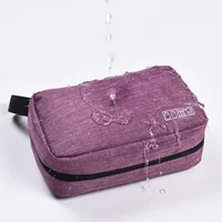 Mens Travel Bathroom Hanging Toiletry Bag Canvas Dopp Kit Necessaries Bag Shaving Shower Women Beauty Cosmetic Makeup Organizer 2