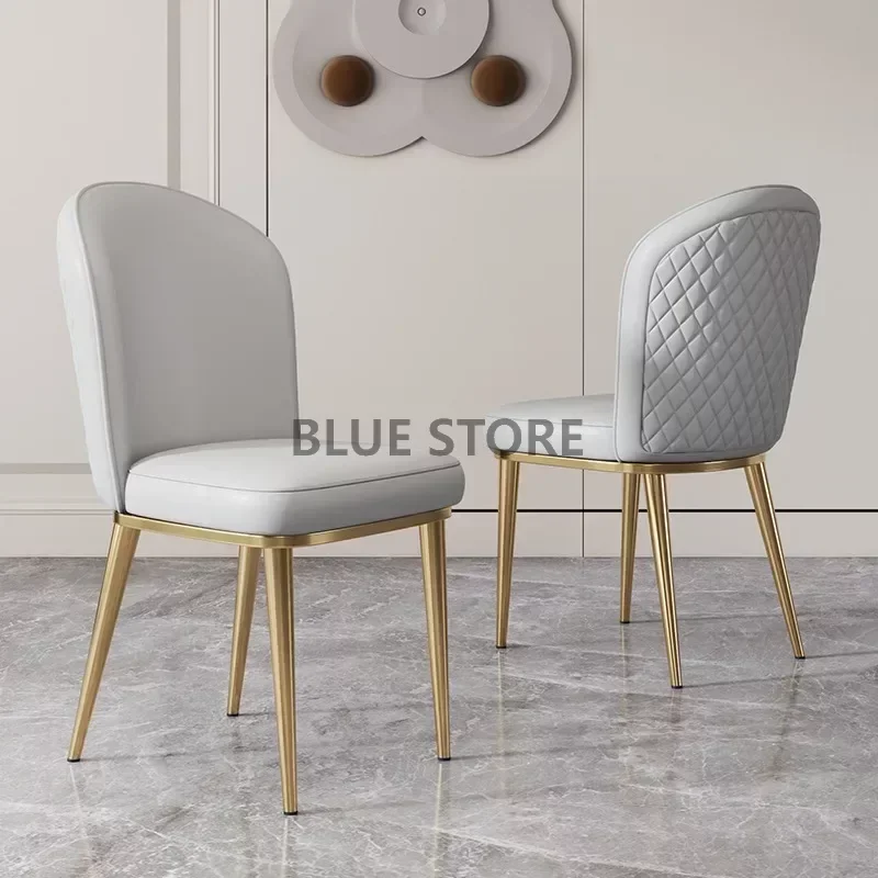 

Удобное металлическое кресло для гостиной, столовой, кожаные комнатные офисные стулья для квартиры, библиотеки, бара, стулья, мебель для столовой