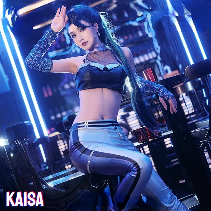 

Game LOL KDA Kaisa Cosplay Costume Game Cos LOLs Cosplay KDA ALL OUT Kai'Sa Costume