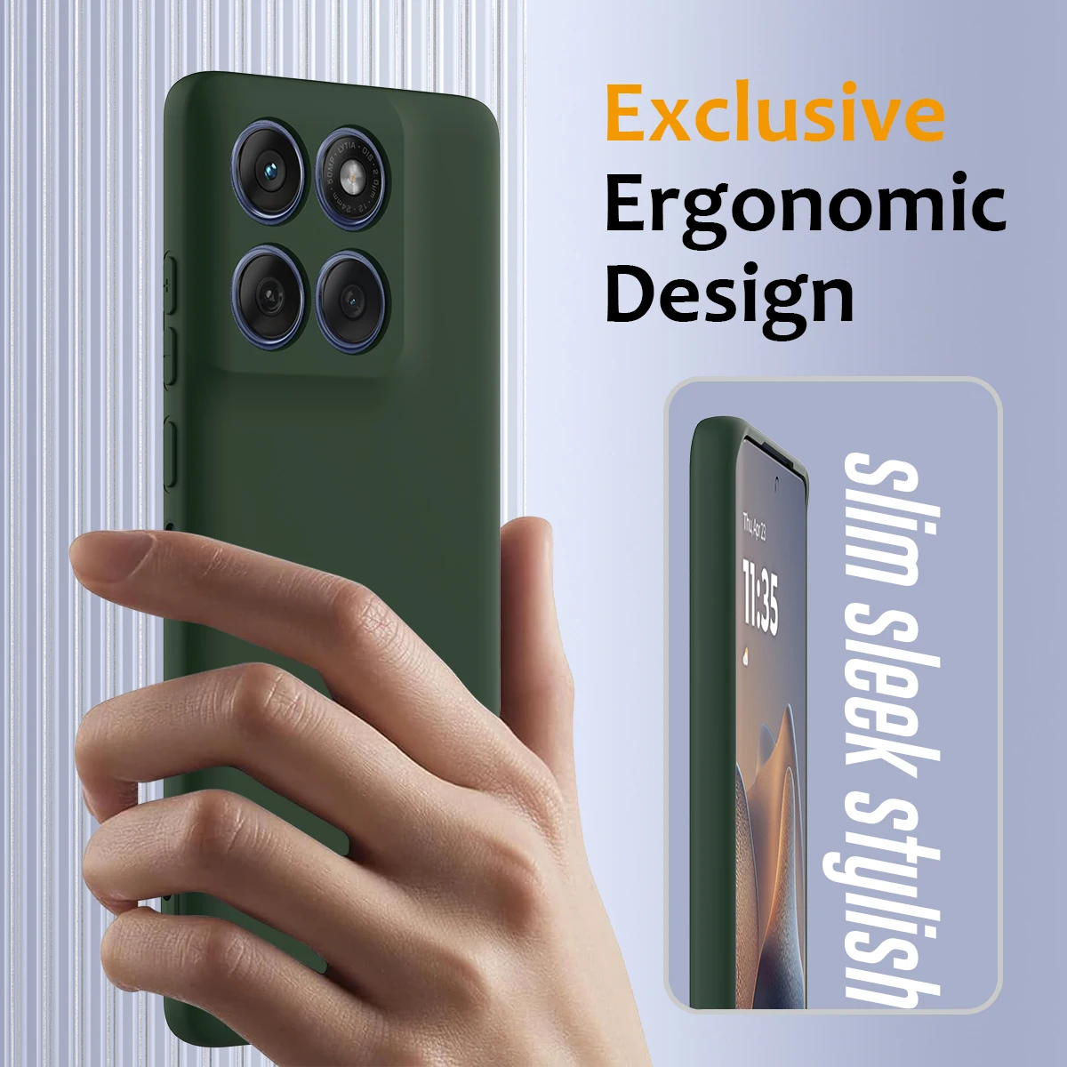 Enhanced Liquid Silicone Magnetic Case with Skin-Feel Lanyard and Soft Anti-Fall Protection