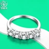 ALITREE D Color Moissanite Ring 925 Sterling Sliver Brilliant Diamond Cocktail Rings with GRA Certificate Jewelry for Women Gift 2