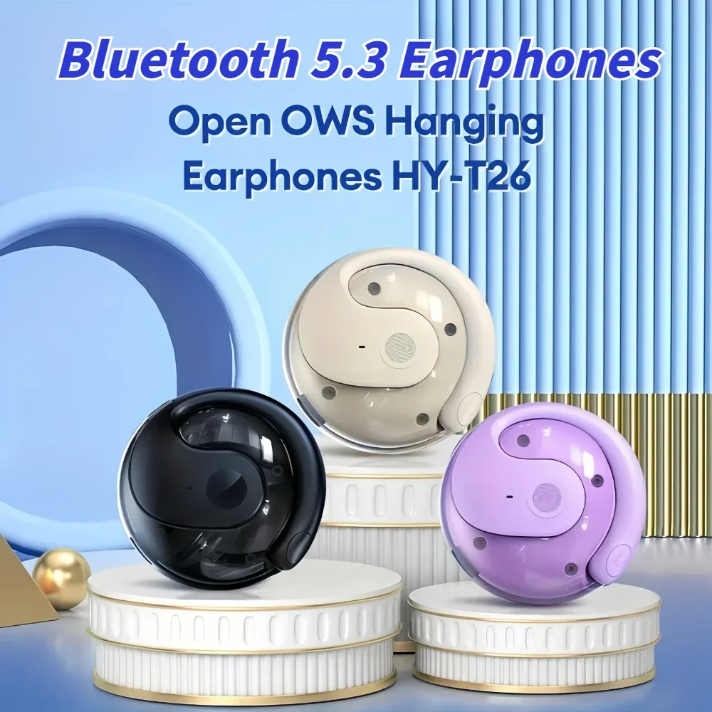 Description Picture 2 of itemOWS Wireless Headphones Bluetooth 5.3 Headset with Mic HiFi Stereo Sound Earphones Smart Touch Sports Waterproof Earbuds