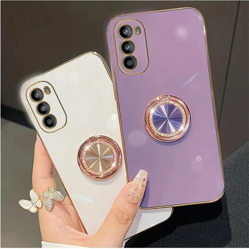 Diamond Bling Ring Holder Stand Case Cover