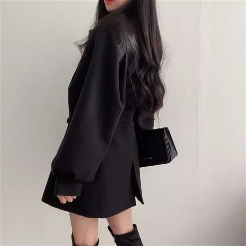 2023 New Dragon Phoenix Woolen Coat Woolen Coat Women's Fashion High End Temperament Versatile Mid length Autumn and Winter Wear