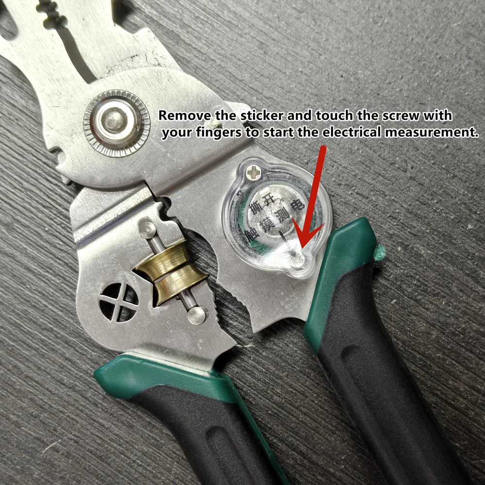 10 IN 1 Multi-functional Wire Stripper Electricity Measurement Plier Cutting Pulling Wires Cable Electrician Scissors
