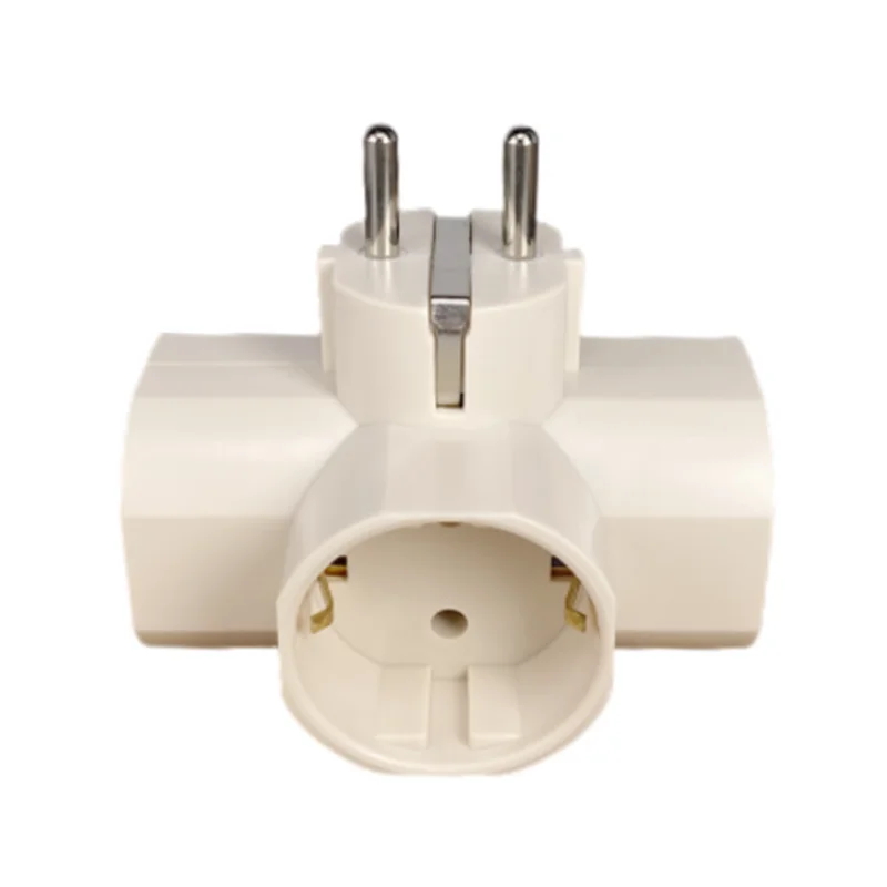 European Type Conversion Plug 1 TO 3 Way EU Standard Power Adapter Socket 16A Travel Plugs AC 250V plug adapter eu plug adapter power adapter eu socket converter power plug adapter plug converter