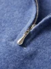 New Men's 100% Wool Sweater Long Sleeve Cashmere Pullover Autumn Winter Polo Collar Soft Knitwear Smart Casual Jumpers Top Cloth 5