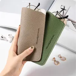 Fashion PU Glasses Bag Protective Case Cover Waterproof Pouch Sunglasses Box Reading Eyeglasses Pouch Eyewear Storage Bag
