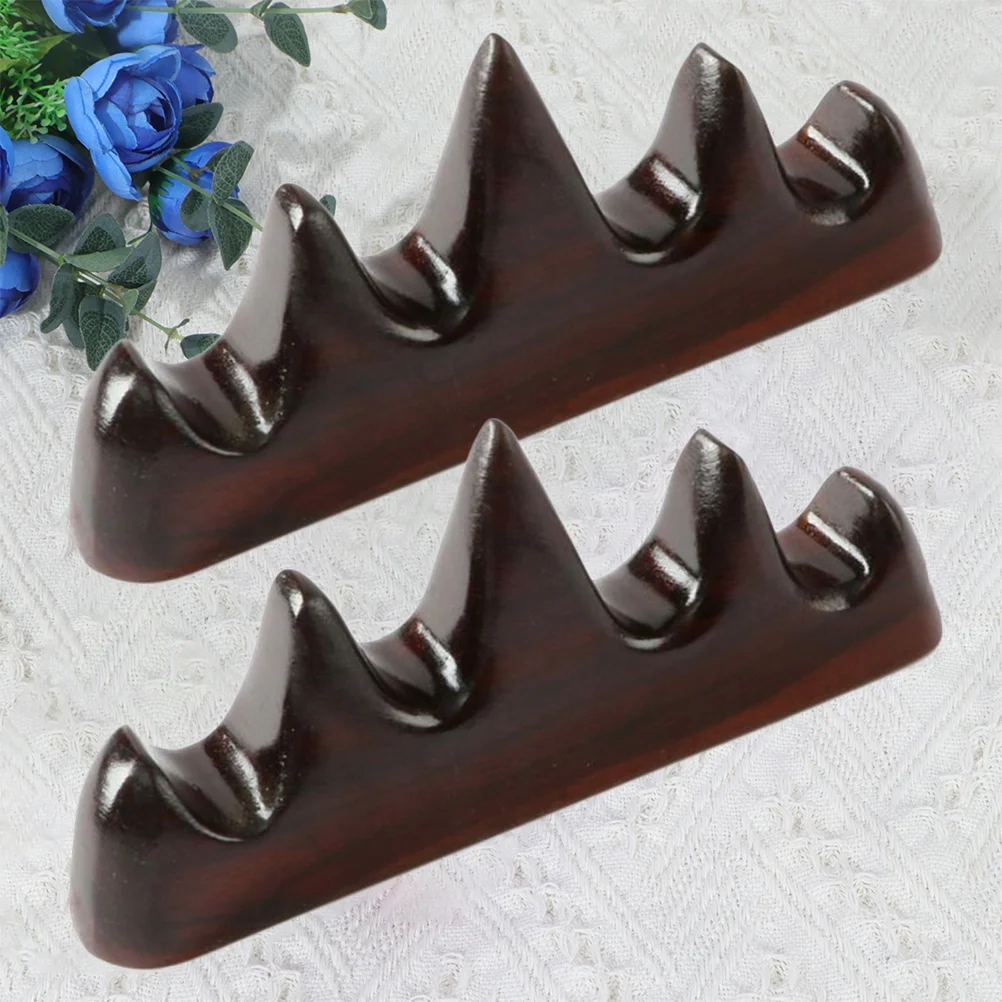 

2pcs Calligraphy Brush Holder Wooden Brush Rest Brush Rest Wooden Pen Rack Rest Stand for Kids