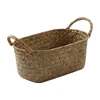 Handmade Woven Storage Basket Straw Food Container Makeup Organizer Rattan Breadfruit Case Holder 1