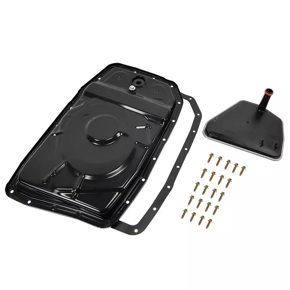 ZF6HP26 ZF6HP32 Transmission Oil Pan Fluid Filter Kit w/ Filter Bolts Gasket Plug For 2002-up AUDI BMW JAG ROVER Metal Replaces