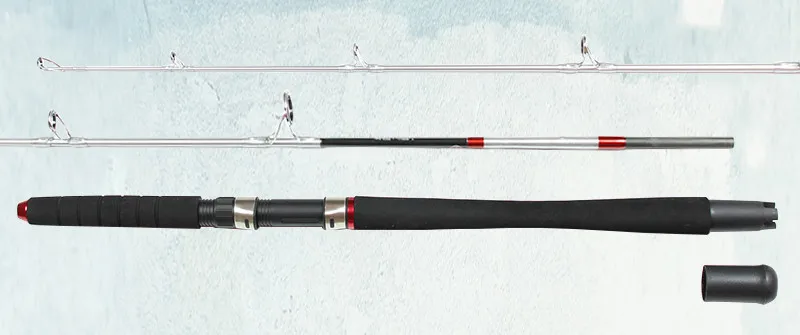 New Fishing Jigging Boat Rod Spinning 99% Carbon Sea Fishing Rod Boat Saltwater Fishing Rods White China 1.8m Superhard Big Game  (3)