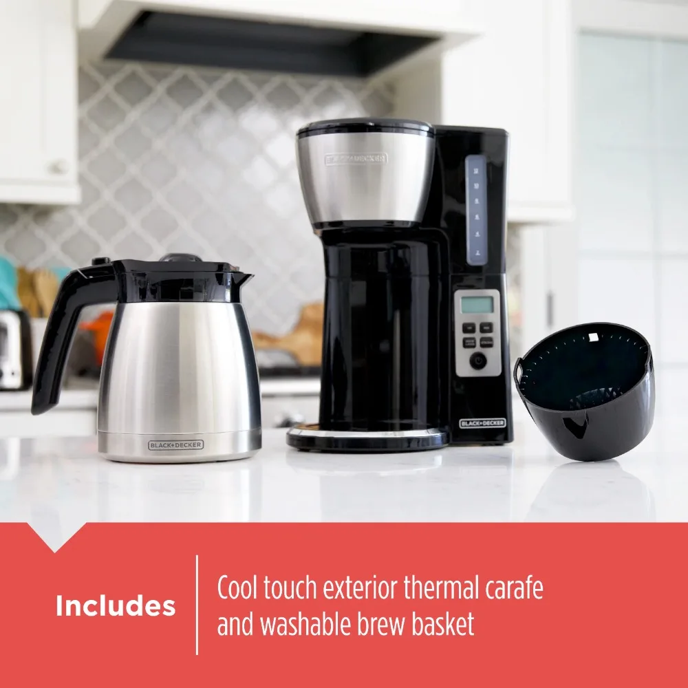 BLACK+DECKER Black 12 Cup Drip Coffee Maker 