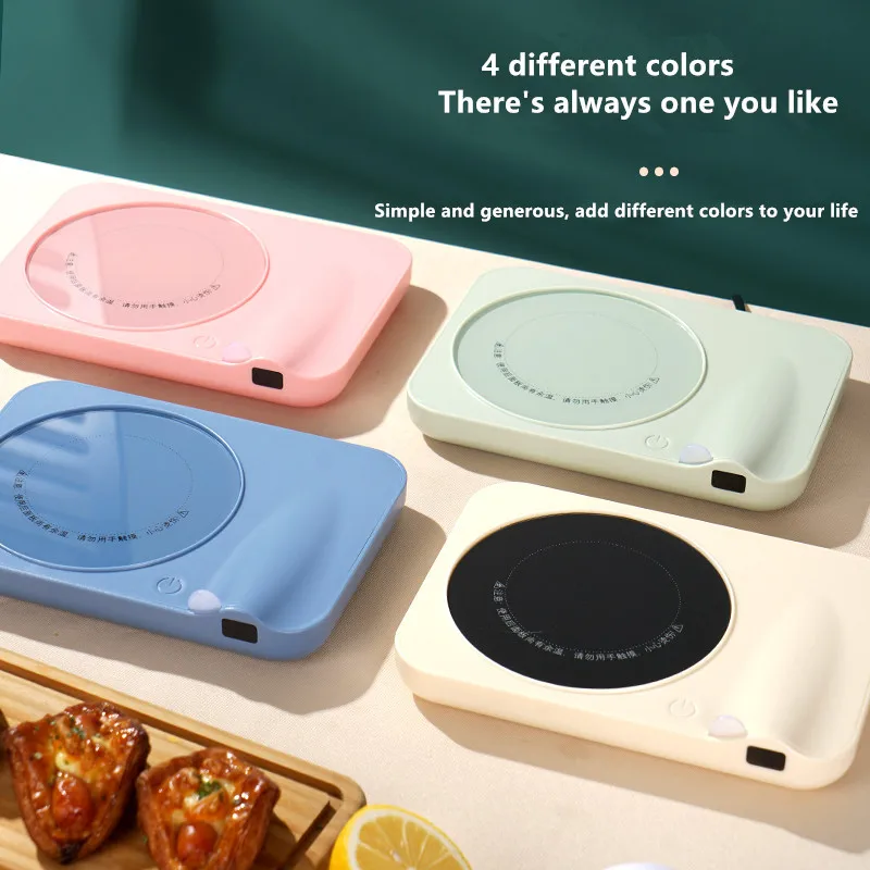 110V/220V Cup Warmer 3 Gear Coffee Mug Warmer Heating Coaster Smart Thermostatic Hot Plate Milk Tea Water Heating Pad Heater 6