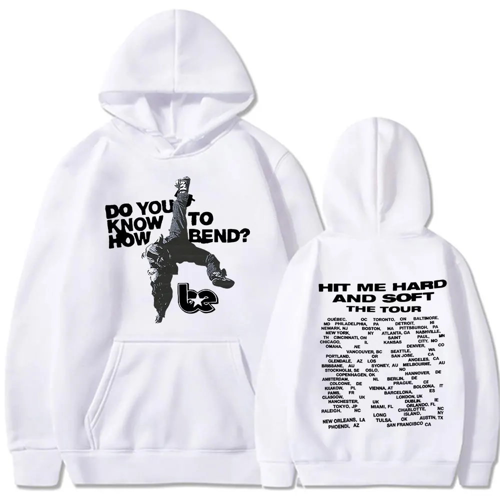 Hit Me Hard and Soft Do You Know To How Bend Red Hoodies Men's Women Fashion Hooded Sweatshirts Oversized Long Sleeve Pullovers